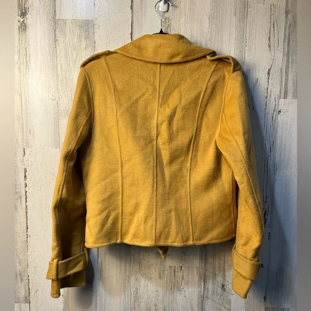 Belle & Bloom Better Off Military Peacoat - Antique Gold size medium NWT